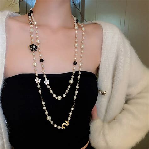 chanel camellia necklace dupe|cheap chanel necklace dupe.